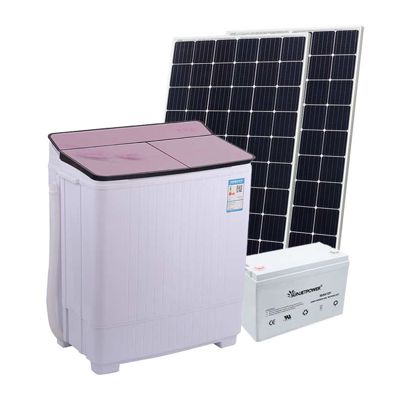 Lavadora solar ahorro de energía de la tina del gemelo de la lavadora de DC 12V